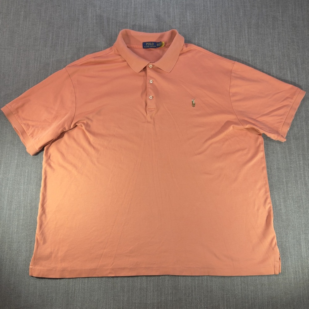 Polo Ralph Lauren Polo Shirt Mens Big 3X Flesh Pony Logo Short Sleeve Casual